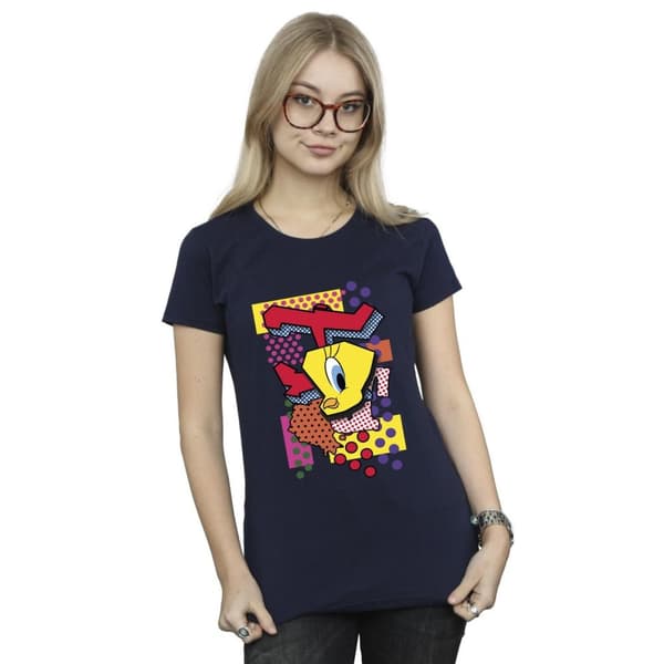 Looney Tunes Womens/Ladies Tweety Pop Art Cotton T-Shirt