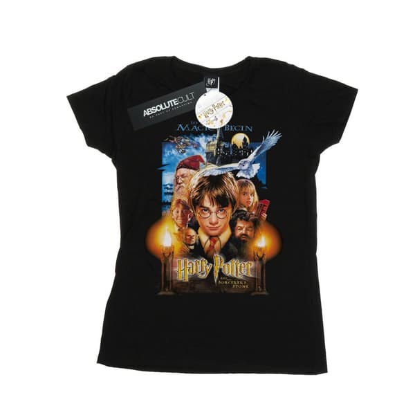 Harry Potter Dam/Tjej - The Sorcerer's Stone - Poster - Bomulls-T-shirt