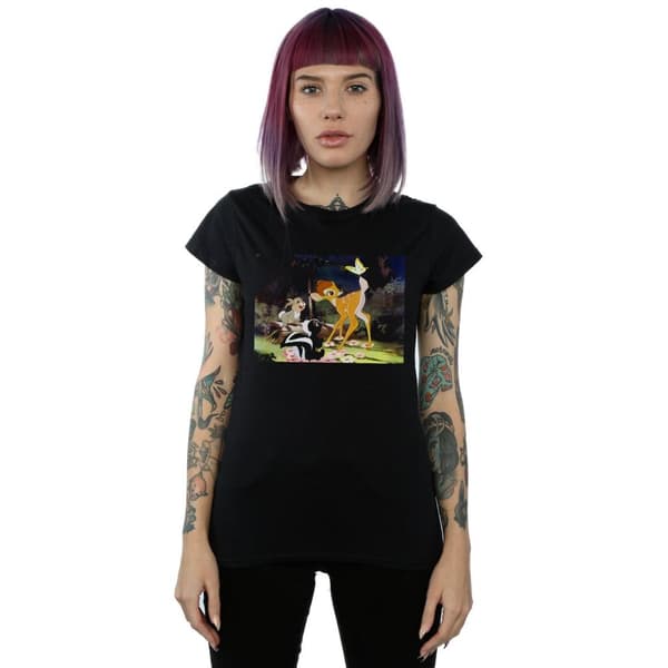 Disney Dam/Tjej Bambi Tail Butterfly Still T-shirt i bomull