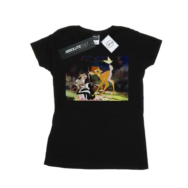 Disney Dam/Tjej Bambi Tail Butterfly Still T-shirt i bomull