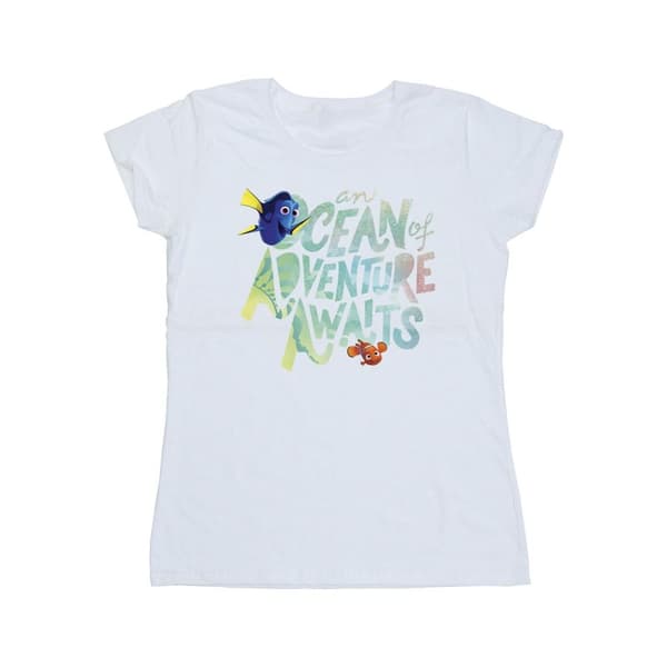Disney Finding Dory Ocean Of Adventure - bomulls-T-shirt för damer/kvinnor