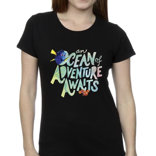 Disney Finding Dory Ocean Of Adventure - bomulls-T-shirt för damer/kvinnor
