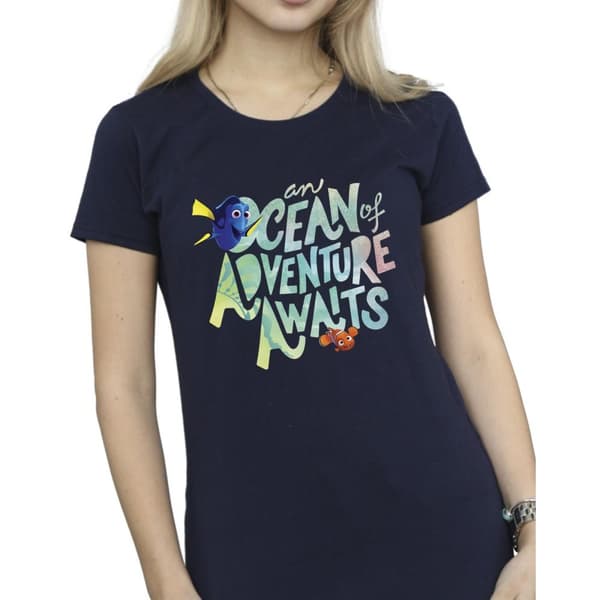 Disney Finding Dory Ocean Of Adventure - bomulls-T-shirt för damer/kvinnor