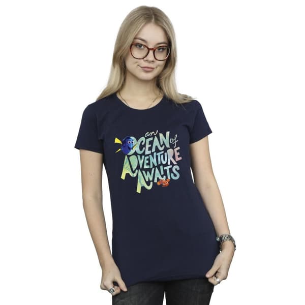 Disney Finding Dory Ocean Of Adventure - bomulls-T-shirt för damer/kvinnor