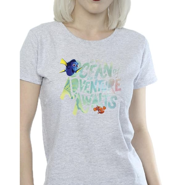 Disney Finding Dory Ocean Of Adventure - bomulls-T-shirt för damer/kvinnor