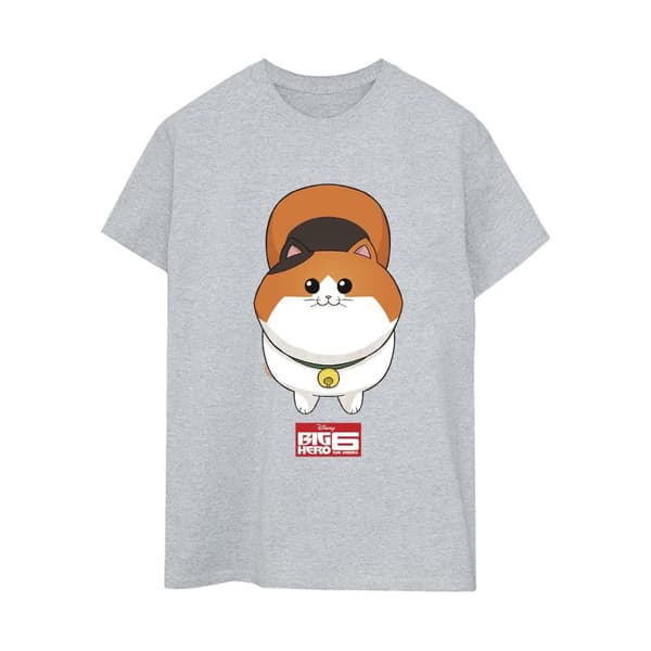 Disney Dam/kvinnor Big Hero 6 Baymax Kitten Face Boyfriend T-shirt i bomull