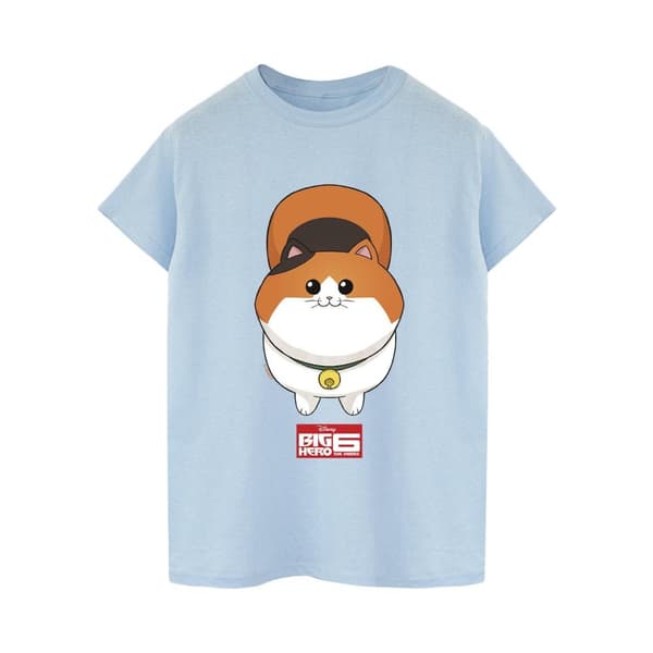 Disney Dam/kvinnor Big Hero 6 Baymax Kitten Face Boyfriend T-shirt i bomull