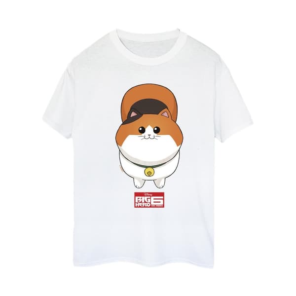 Disney Dam/kvinnor Big Hero 6 Baymax Kitten Face Boyfriend T-shirt i bomull