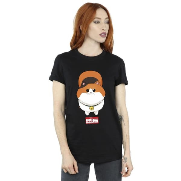 Disney Dam/kvinnor Big Hero 6 Baymax Kitten Face Boyfriend T-shirt i bomull
