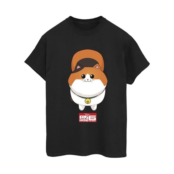 Disney Dam/kvinnor Big Hero 6 Baymax Kitten Face Boyfriend T-shirt i bomull