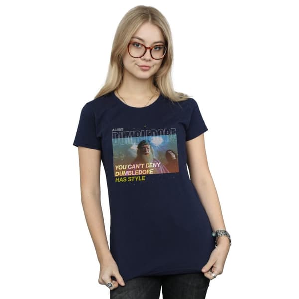Harry Potter Dam/kvinnor Dumbledore Style Bomulls-T-shirt