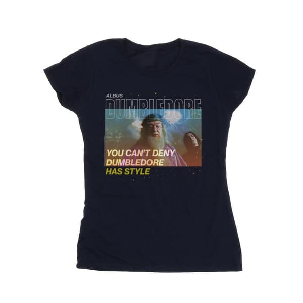 Harry Potter Dam/kvinnor Dumbledore Style Bomulls-T-shirt