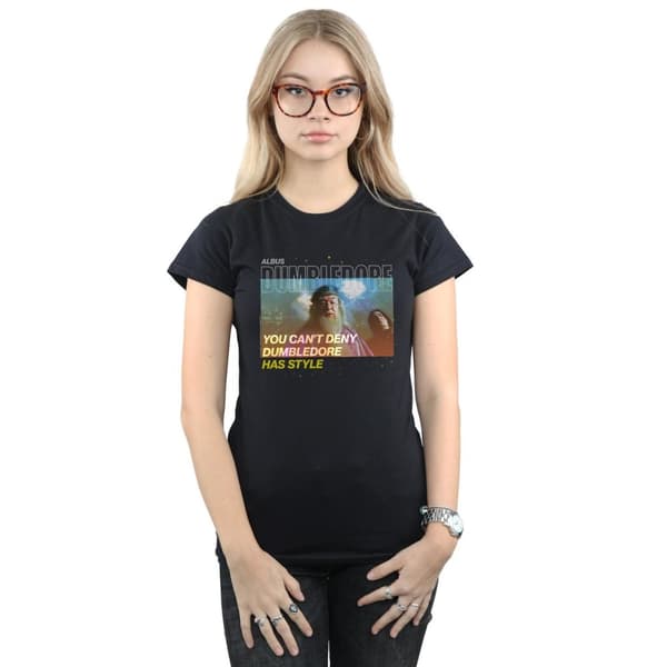 Harry Potter Dam/kvinnor Dumbledore Style Bomulls-T-shirt