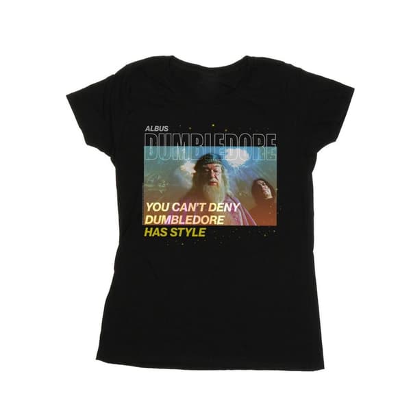 Harry Potter Dam/kvinnor Dumbledore Style Bomulls-T-shirt