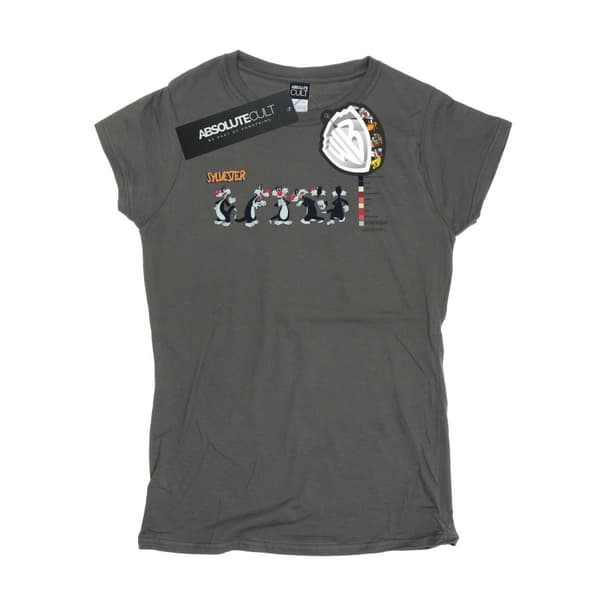 Looney Tunes Womens/Ladies Sylvester Colour Code Cotton T-Shirt Charcoal L