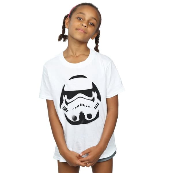 Star Wars T-shirt i bomull med hjälmspray från Stormtrooper för flickor
