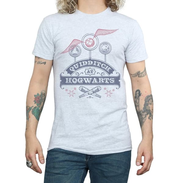 Harry Potter Mens Quidditch At Hogwarts T-Shirt