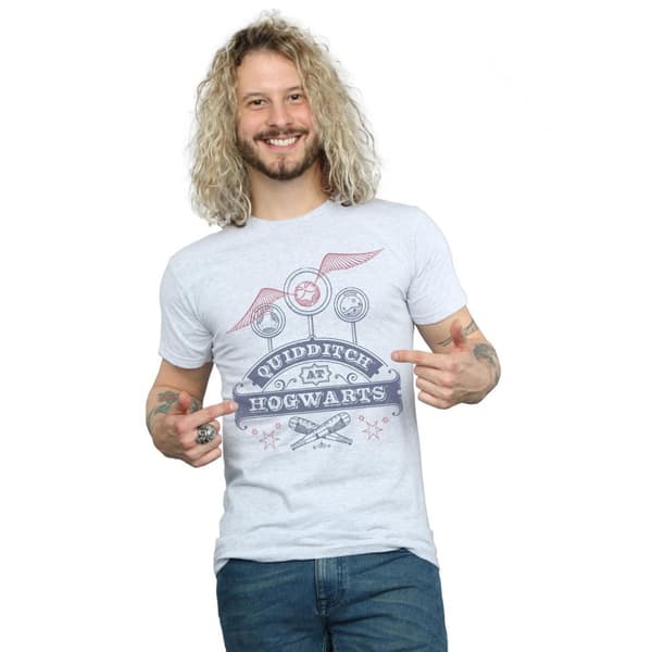 Harry Potter Mens Quidditch At Hogwarts T-Shirt