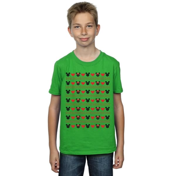 Disney Boys Mickey And Minnie Christmas Hearts T-Shirt