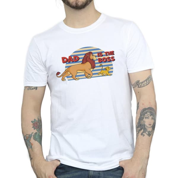 Disney Lejonkungen pappa chef - T-shirt för herrar