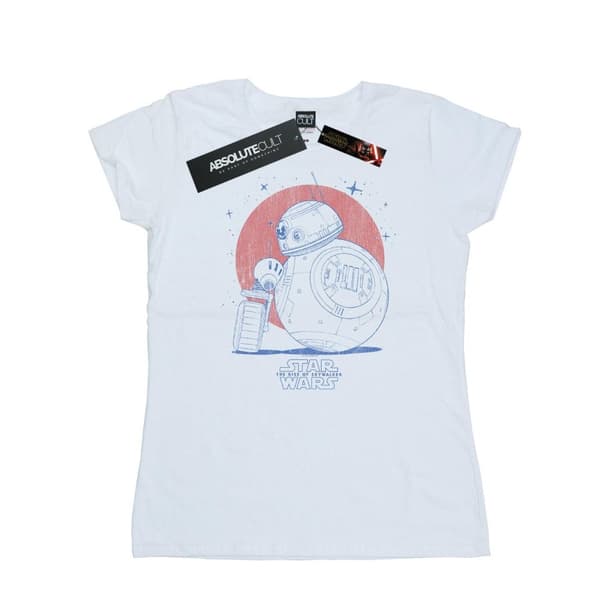Star Wars: The Rise of Skywalker Womens/Ladies Star Wars The Rise Of Skywalker BB-8 And D-O Distressed Cotton T-Shirt