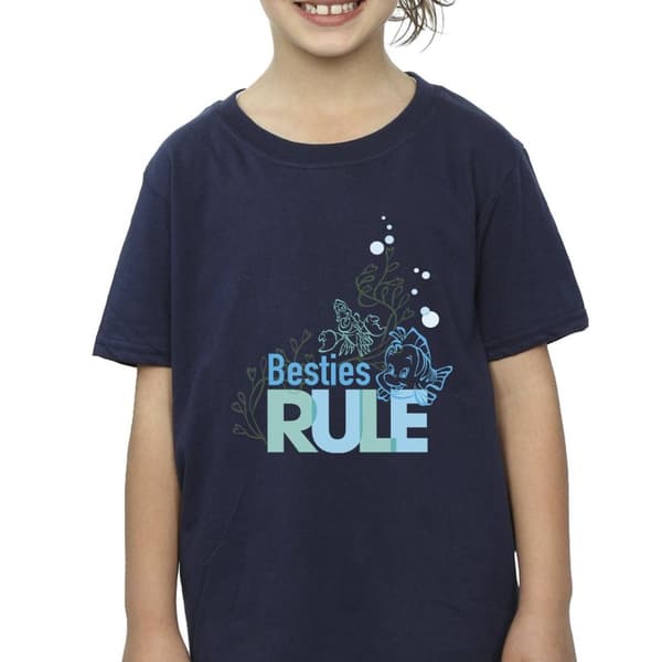Disney Den lilla sjöjungfrun Besties T-shirt i bomull för flickor
