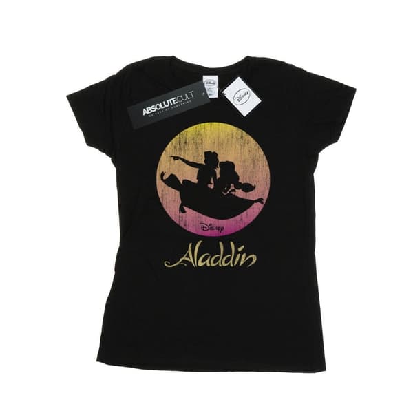 Disney Dam/Tjej - Aladdin - Flygande solnedgång - Bomulls-T-shirt