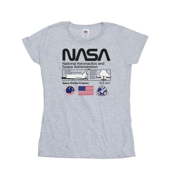 NASA T-shirt i bomull för damer/kvinnor - Space Admin