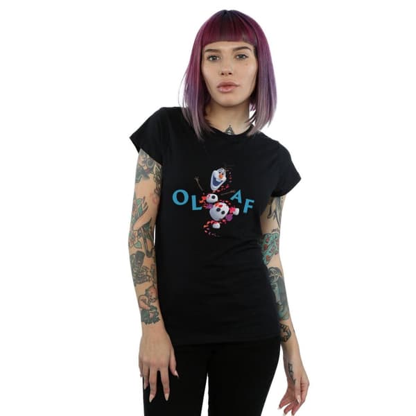 Disney Dam/Tjej Frozen 2 Olaf Leaf Jump - T-shirt i bomull