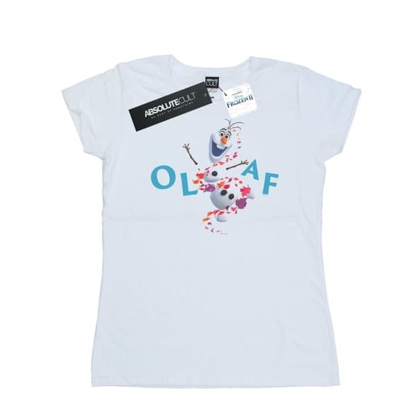 Disney Dam/Tjej Frozen 2 Olaf Leaf Jump - T-shirt i bomull