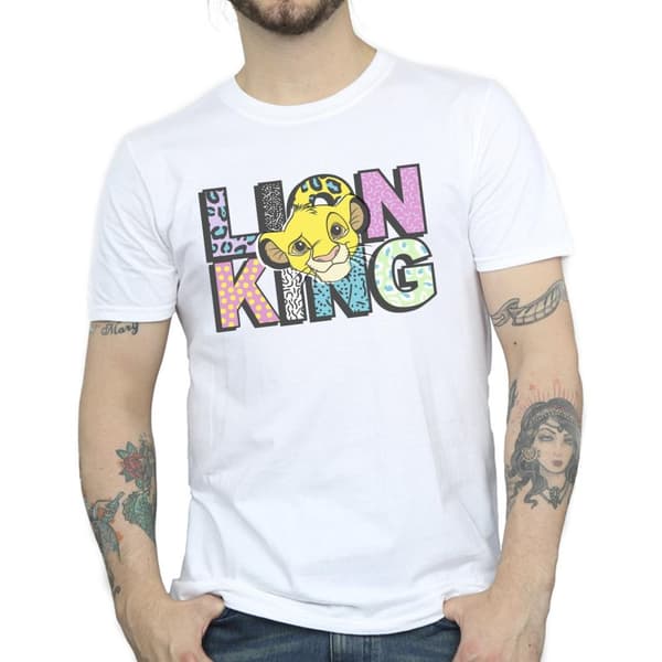 Disney T-shirt med mönster och logotyp från Lejonkungen