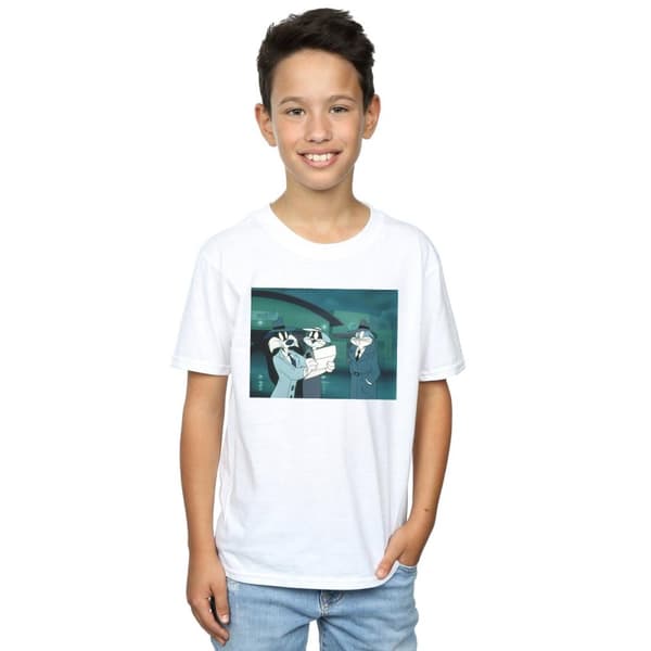 Looney Tunes T-shirt med bokstäver för pojkar Bugs Bunny Sylvester