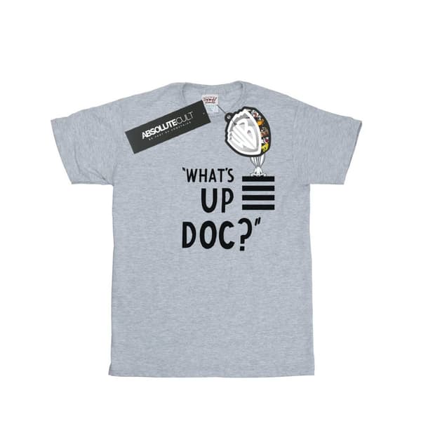 Looney Tunes Womens/Ladies Bugs Bunny What´s Up Doc Stripes Cotton Boyfriend T-Shirt