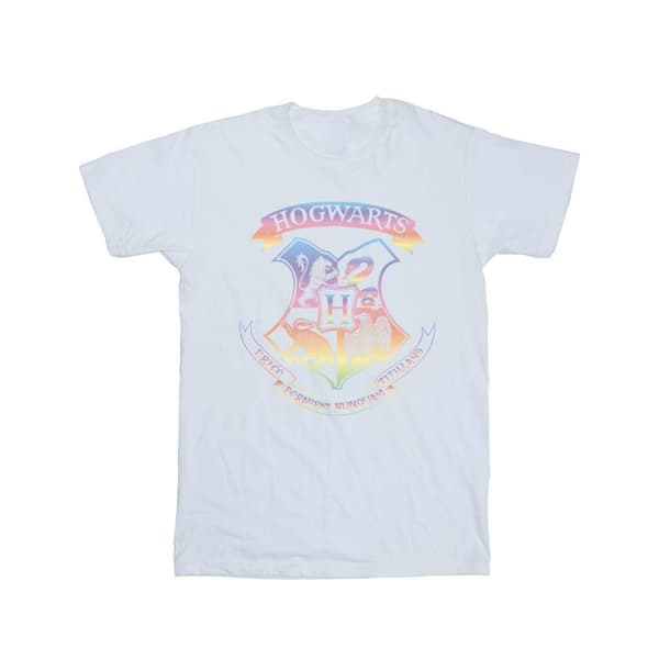 Harry Potter Dam/Tjej Crest Pastell Bomull Boyfriend T-shirt