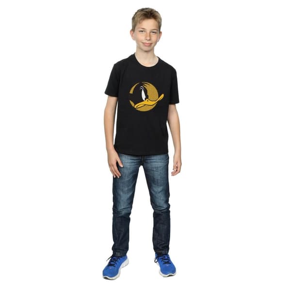 Looney Tunes Pojkar - Daffy Duck - T-shirt med prickig profil