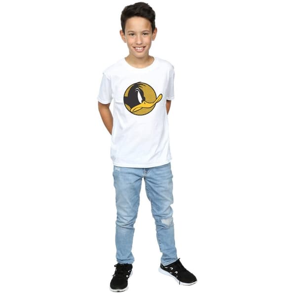 Looney Tunes Pojkar - Daffy Duck - T-shirt med prickig profil