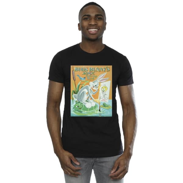 Looney Tunes Mens Bugs Bunny Colouring Book T-Shirt