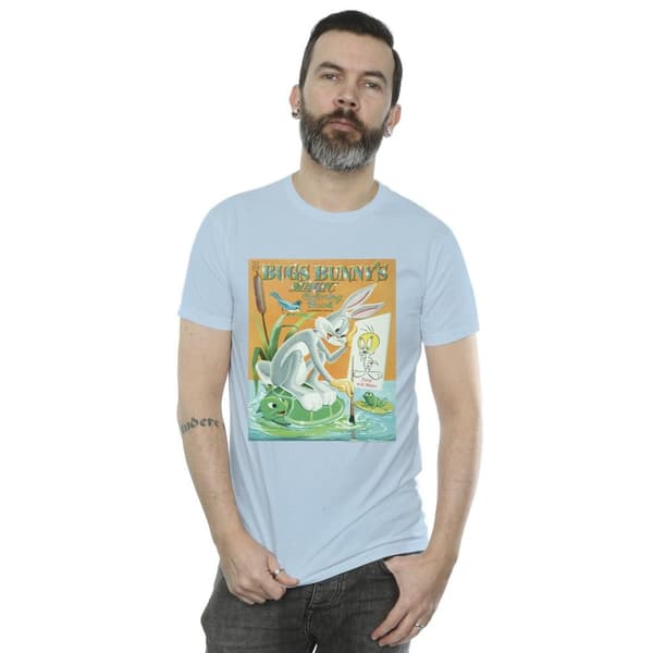 Looney Tunes Mens Bugs Bunny Colouring Book T-Shirt