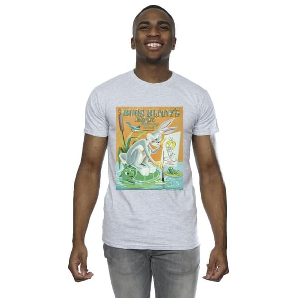 Looney Tunes Mens Bugs Bunny Colouring Book T-Shirt