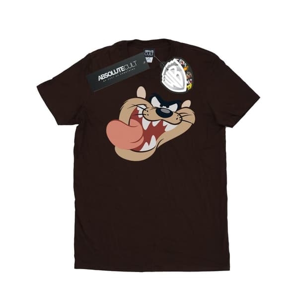 Looney Tunes Womens/Ladies Tasmanian Devil Face Cotton Boyfriend T-Shirt