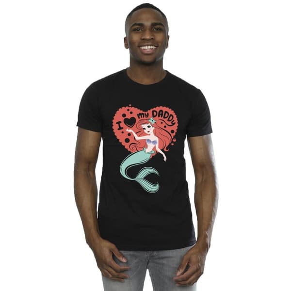 Disney Mens The Little Mermaid Love Daddy T-Shirt