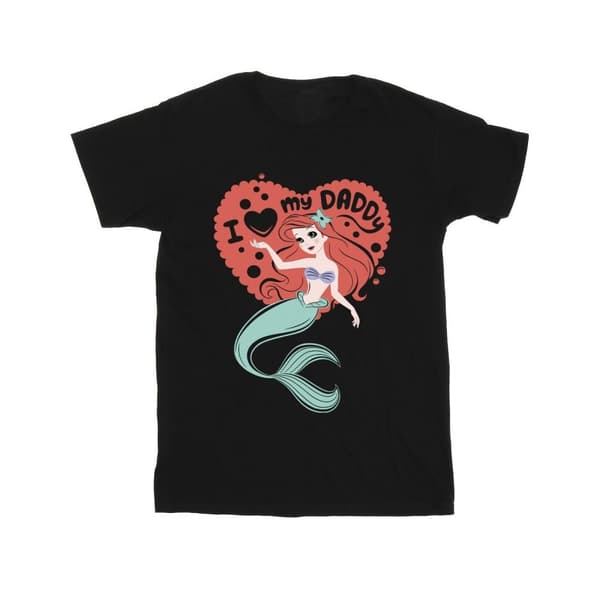 Disney Mens The Little Mermaid Love Daddy T-Shirt