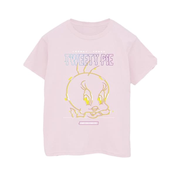 Looney Tunes Mens Tweety Glitch T-Shirt