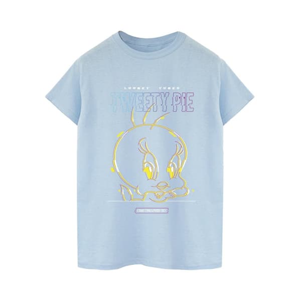 Looney Tunes Mens Tweety Glitch T-Shirt