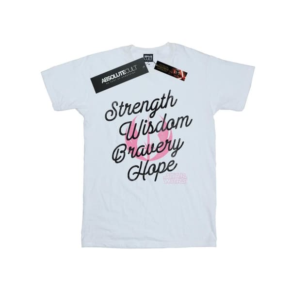 Star Wars: The Rise of Skywalker Star Wars The Rise Of Skywalker Strength Wisdom Bravery Hope Bomulls-T-shirt för flickor
