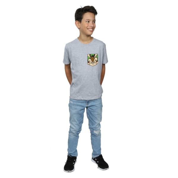 Looney Tunes Boys Wile E Coyote Face Faux Pocket T-Shirt