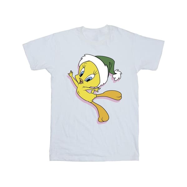 Looney Tunes Boys Tweety Christmas Hat T-Shirt
