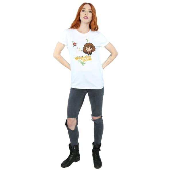 Harry Potter Womens/Ladies Hermione Granger Wingardium Leviosa Junior Cotton Boyfriend T-Shirt