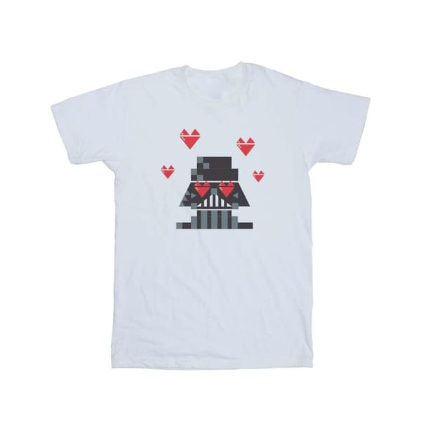 Star Wars Girls Valentines Vader In Love Cotton T-Shirt