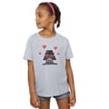 Miniatyrbillede 2 af 3: Star Wars Girls Valentines Vader In Love Cotton T-Shirt